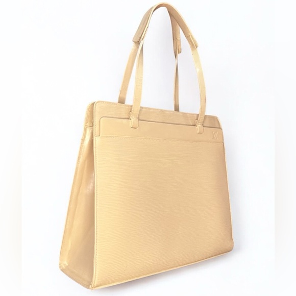 LOUIS VUITTON Epi Croisette PM Tote Bag Vanilla Beige 100% Auth Vintage - Picture 1 of 12